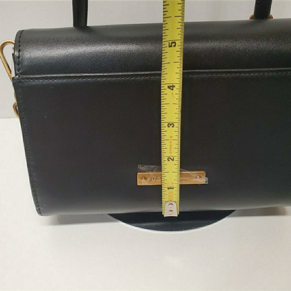Betsey Johnson Black Crossbody Bag with Gold Accents - Picture 5 of 8